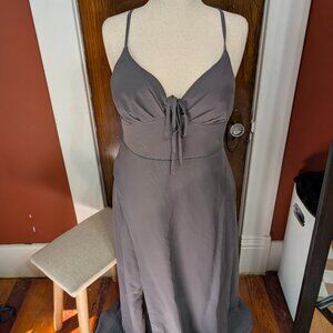 Azazie Minie Bridesmaid Dress in Steel Gray
